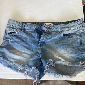 Denim shorts